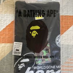 Brand New white BAPE Soccer #1 Tee Size medium (offer Not Free)