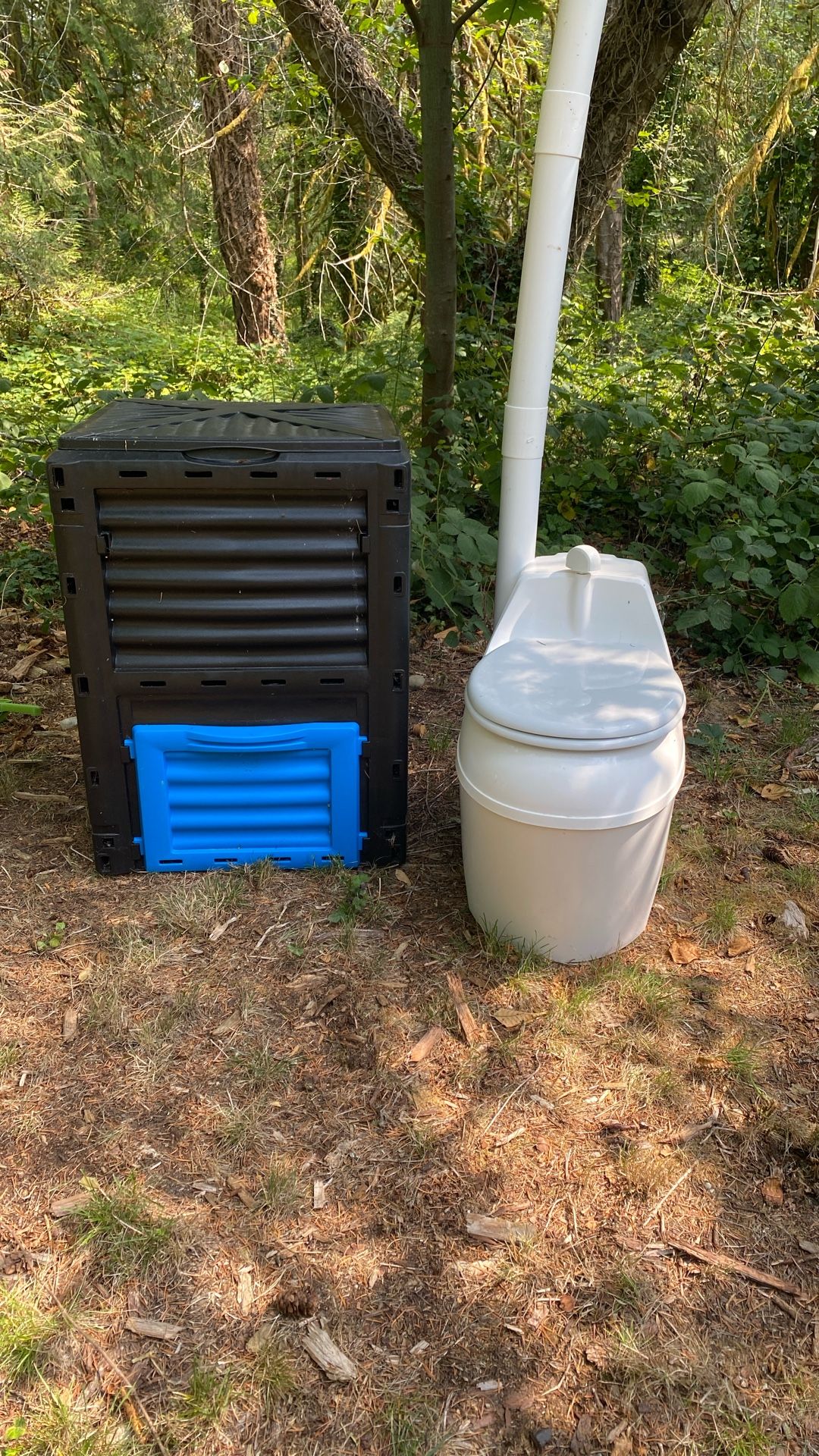 Composting Toilet And Compost Bin