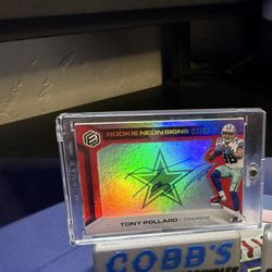 2019 PANINI ELEMENTS ROOKIE NEON SIGNS TP TONY POLLARD RED /50