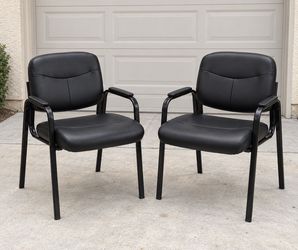 Pair of Black Office Chairs