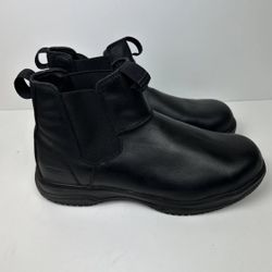 Men's Worx By Red Wing Pull On Steel Toe 13WW Black Leather 5025