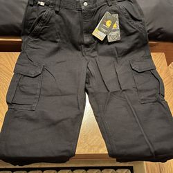 Carhartt FR: Carhartt FRB240 DNY Flame Resistant Cargo Pants- BLACK.  Size 38/30 Brand new. 