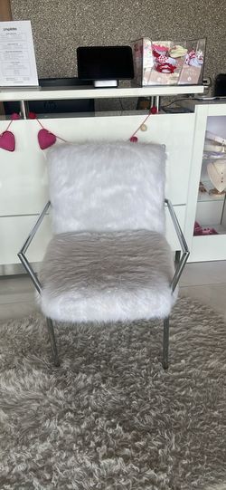 Furry Accent Chair Set