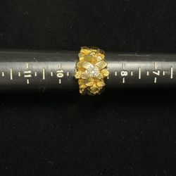 14k Gold Nugget Ring 