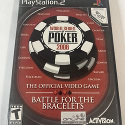 World Series of Poker 2008: Battle for the Bracelets PS2 Complete with Manual