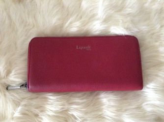 Lipault Paris Leather Long Zip Around Wallet Organizer-New