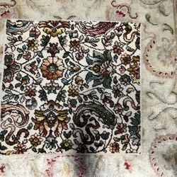 Small Floral Carpet Mat