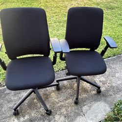 Two Black( Fabric ) Office Chair. $50..00 Each