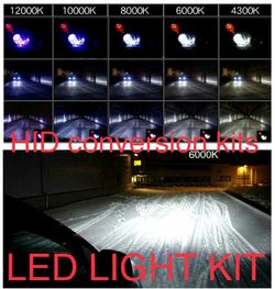 Led headlight bulbs - hid lights kit- any vehicle- 9006 h13 h11 h4 9007 Ford toyota gmc any headlight