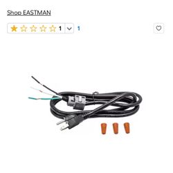 EASTMAN 5-ft 13 -Amp 3 -Prong Black Dishwasher Appliance Power Cord Item #5267806 | Model #69011