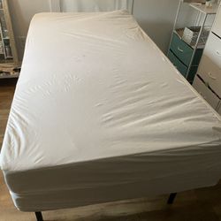 Twin Sized Mattress and/or Twin Sized Bed Frame - Used Like New
