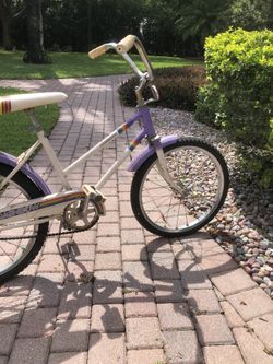 Purple banana seat bike online