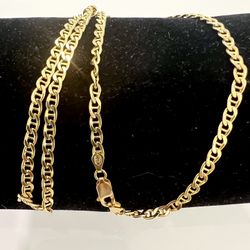 💎 Beautifully Crafted, 14 Karat Yellow Gold Solid 14.9g  Anchor Link Necklace 20 Inches