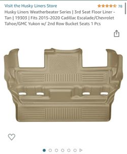 2015-2020 Tahoe, Yukon Escalade Husky Liner