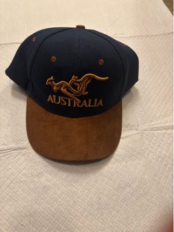 Australia Kangaroo Snapback Hat – Navy & Brown
