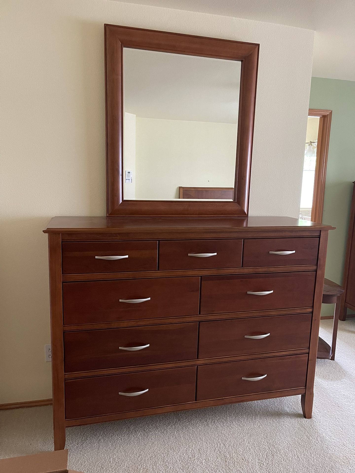 Bedroom Dresser and Mirror