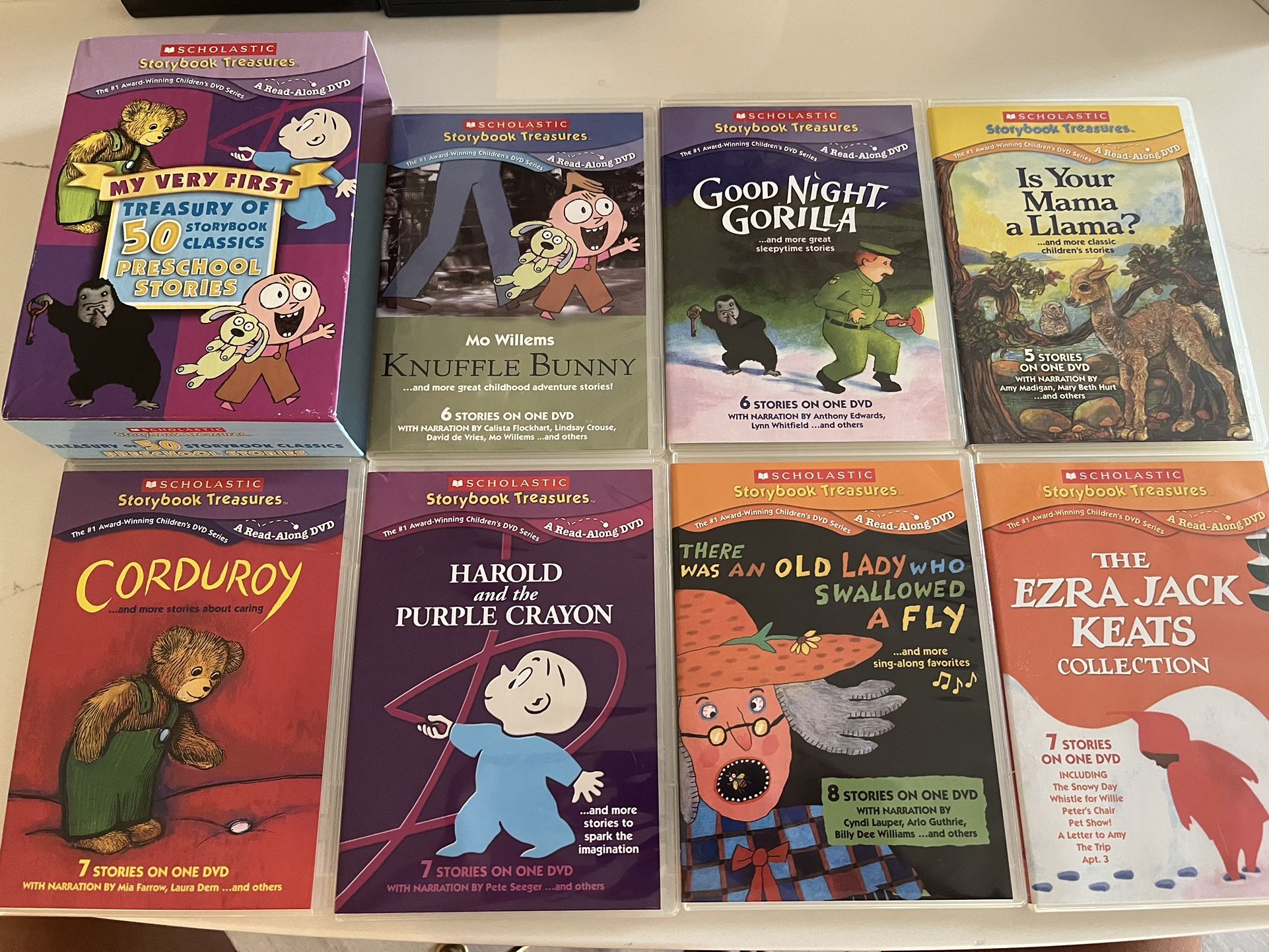 50 Scholastic Storybook Treasures Stories on DVD for Sale in Sun