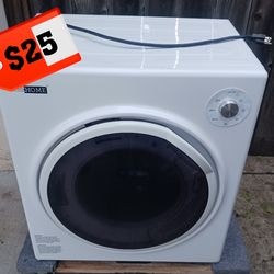 Compact Clothing Dryer
(23.6 x 18.9 x 26.8) 
120v 60hz
Vivo Home