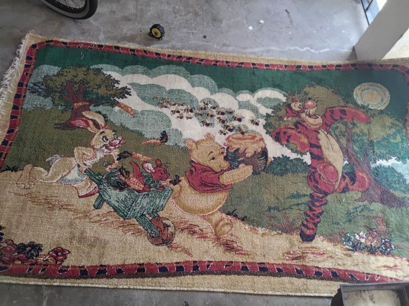 Vintage Winnie The Pooh Rug