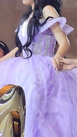 Quinceañera Bundle – Lavender Dress + Accessories