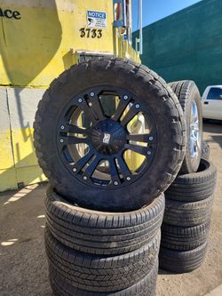 6 log 22" Universal wheels fit Chevy Ford Dodge