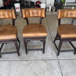 Three Walter Smithe Anthology Counter Height Stools