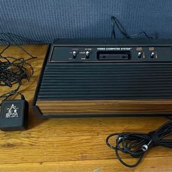 Atari 2600 Video Computer System Console Vintage With Wires