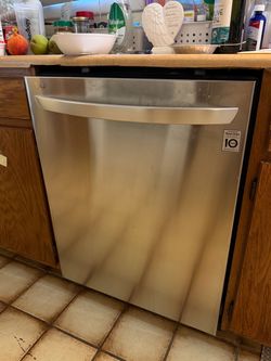 LG dishwasher stainless steel - 23.5” x 25.5”