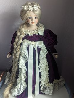 Vintage Rapunzel 16” Porcelain Doll