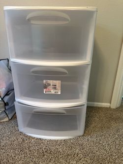 Sterilite 3-Drawer Plastic Storage Tower