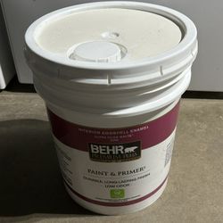 BEHR PREMIUM PLUS 5 gallon Eggshell Interior Paint & Primer cream off white