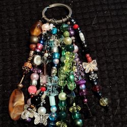 Colorful Handmade Keychain Accessories Butterfly Heart Gummy Bear All Kinds And Colors Of Beads 