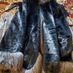 Faux Coat - Burning MAN