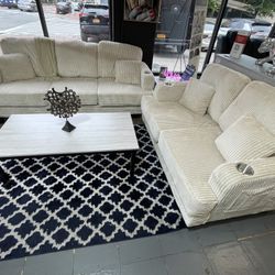 Super Soft Corduroy Sofa & Loveseat Now At Amazing Discount 