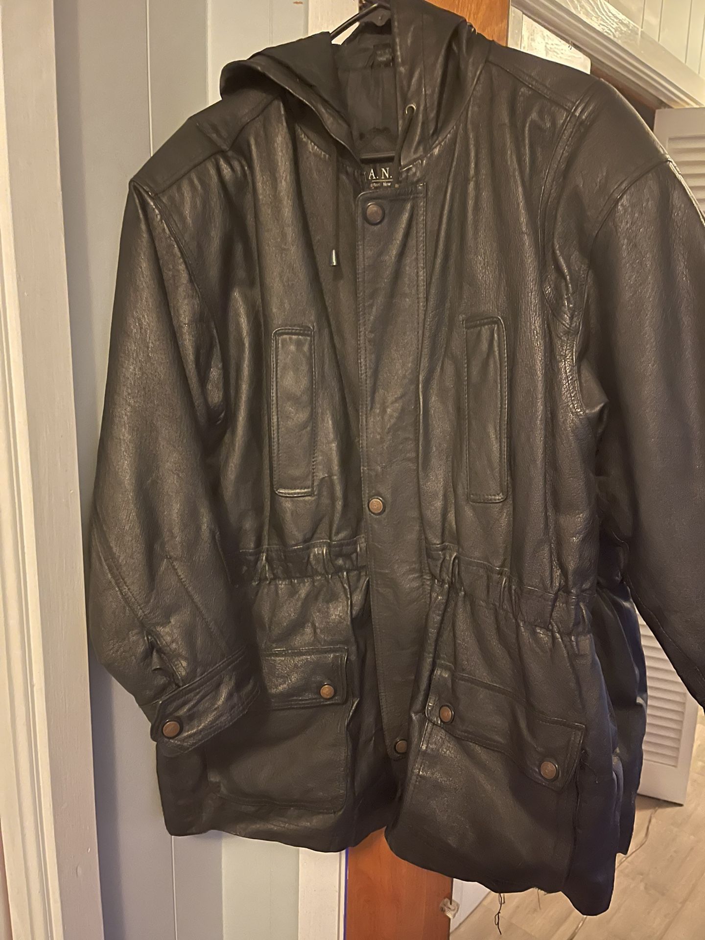 Leather Bomber Jacket