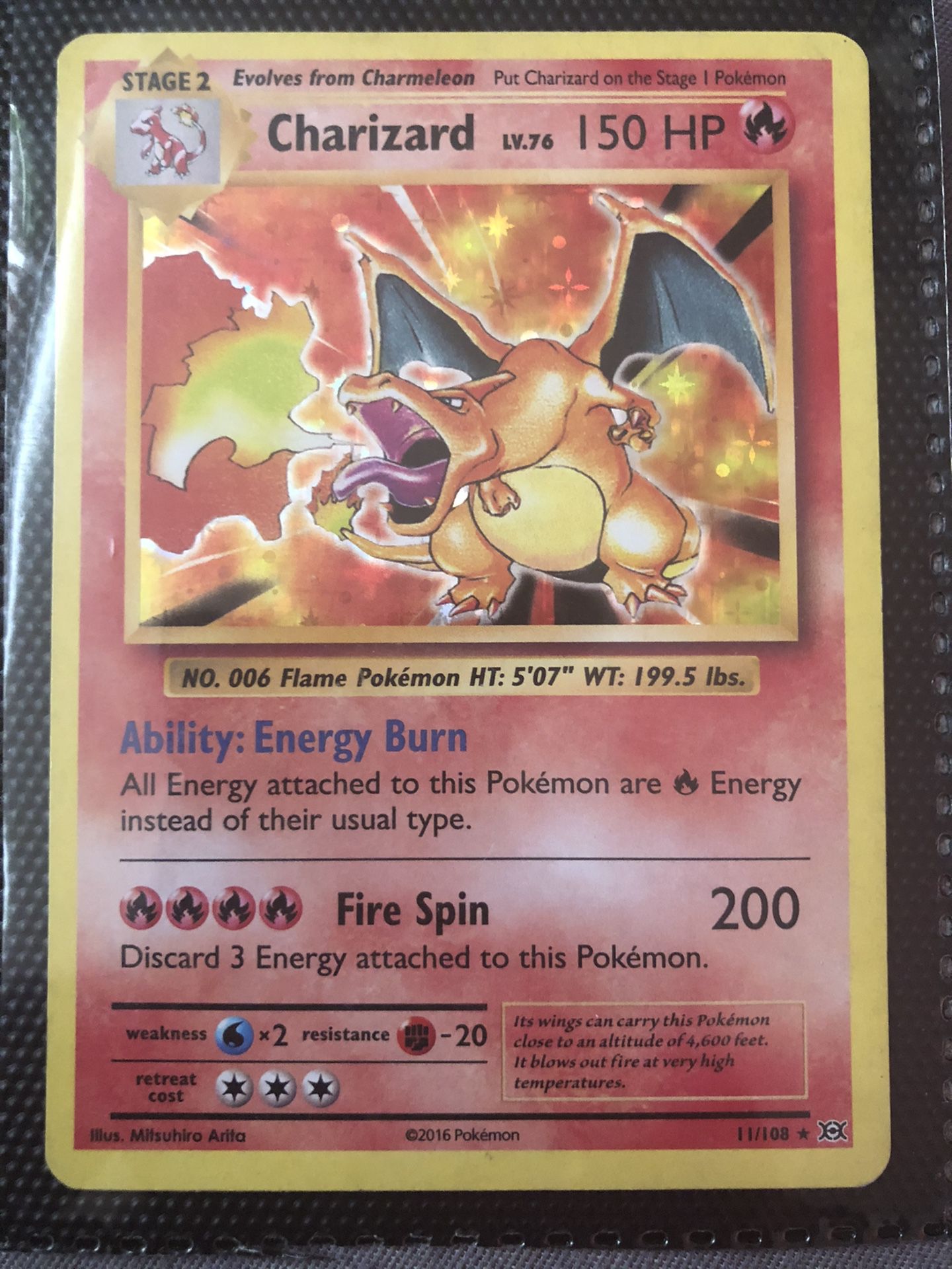 Pokemon Card Charizard 11/108