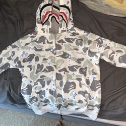 Doubled hooded bape glow in The Dark