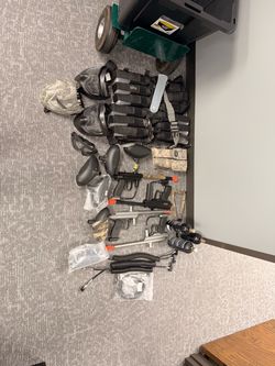 Paintball setup for 3 people