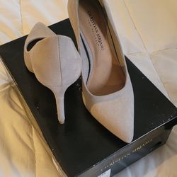 Brand New Pumps Shoes Grey Heels