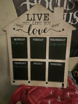 Chalkboard Schedule Board