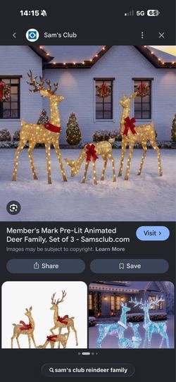reindeer’s Pre Lit reindeer’s