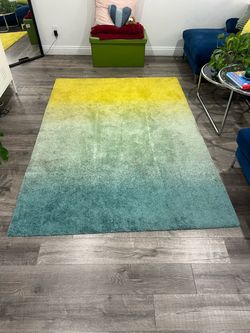 IKEA Area Rug - Blue to Yellow