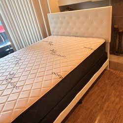 Bed frame and mattress