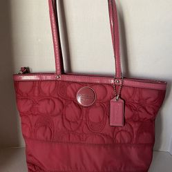 Coach Signature Quilt Bag