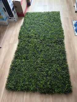 8pc 20x20in Artificial Grass Backdrop