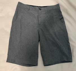 Nitrous, Black Stretch, Hybrid Board Shorts, Boys Size 16 Grey Color