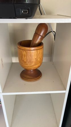 Solid Wood vintage food crusher