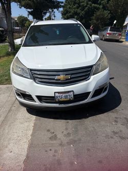 Chevy traverse white truck runs in drives