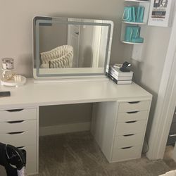 Desk And Vanity Light Mirror
