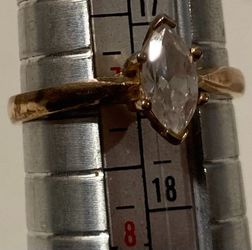 Vintage Sterling Silver Ring, Nice Oval Shaped Sparkly Stone Design, Grizzly, Size 7, Adjustable, Nice Design, Quality, Jewelry, Accessory, Stamped 92